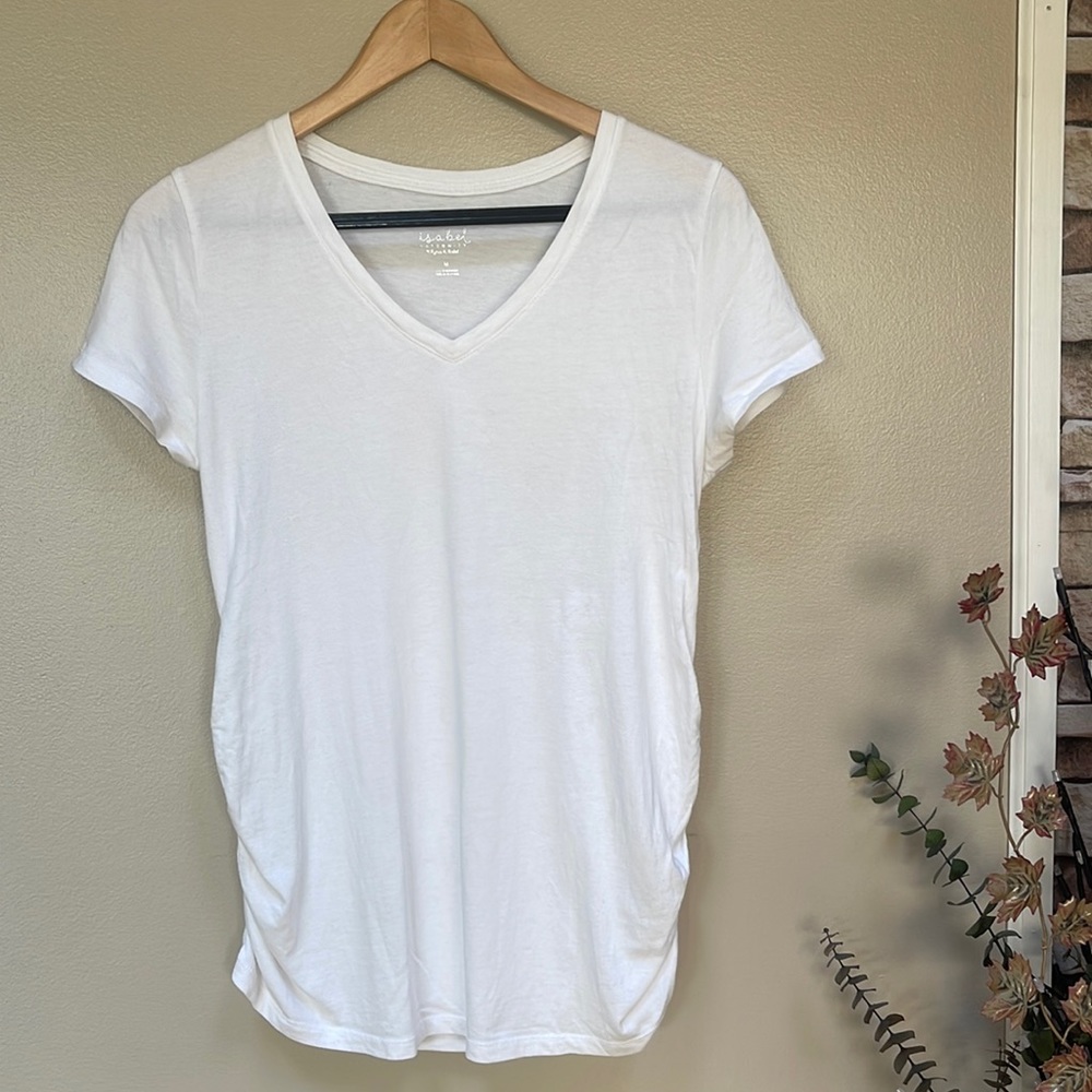 Maternity White T-Shirt, NWOT - Picture 1 of 3